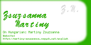 zsuzsanna martiny business card